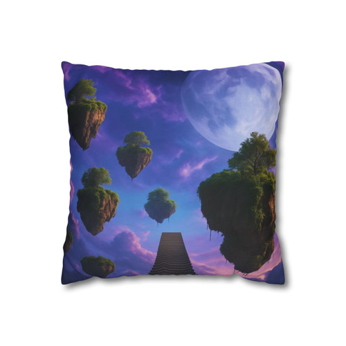 Ethereal Dreamscape - Square Poly Canvas Pillowcase
