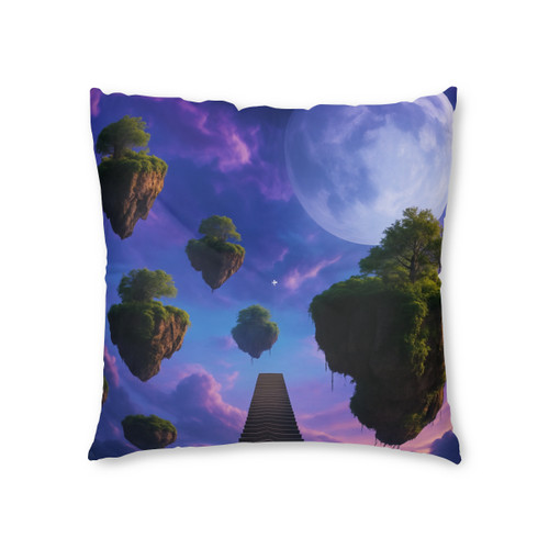 Ethereal Dreamscape - Tufted Floor Pillow, Square