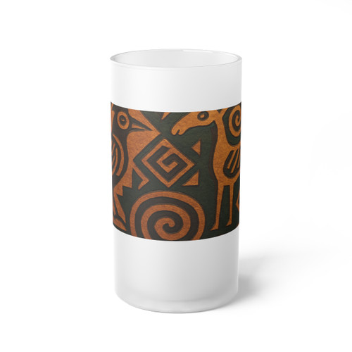 Echoes of Ancestors - Frosted Glass Beer Mug