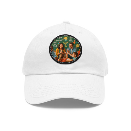 Inspire Every Day - Dad Hat with Leather Patch (Round)