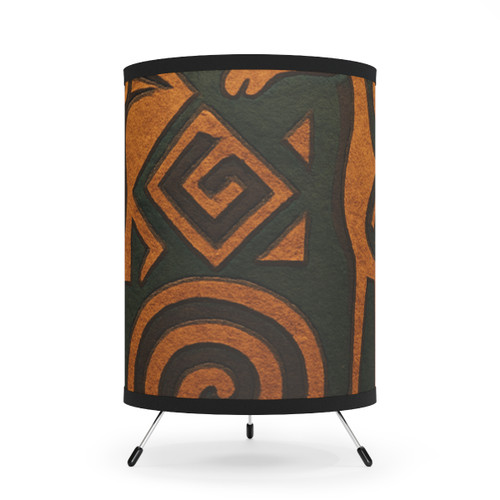 Echoes of Ancestors - Tripod Lamp with High-Res Printed Shade, US\CA plug