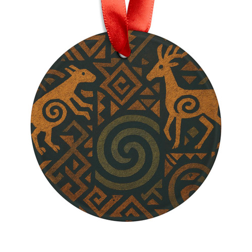Echoes of Ancestors - Acrylic Ornament with Ribbon