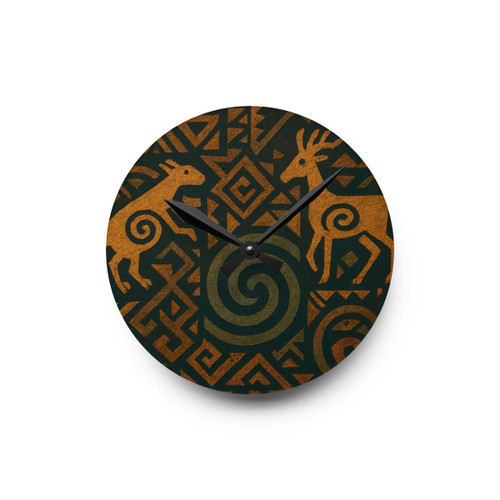 Echoes of Ancestors - Acrylic Wall Clock