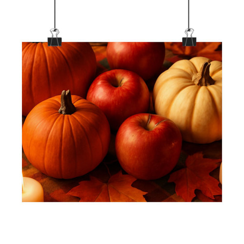 Harvest Table Delight - Matte Horizontal Posters
