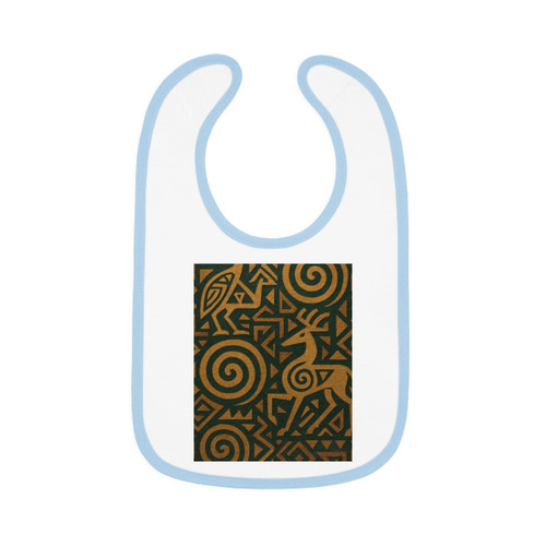 Echoes of Ancestors - Baby Contrast Trim Jersey Bib