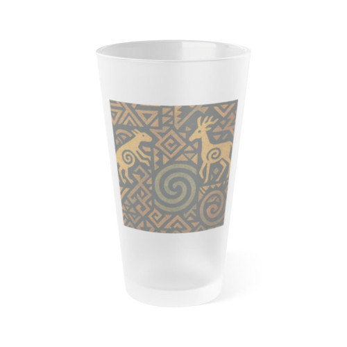 Echoes of Ancestors - Frosted Pint Glass, 16oz