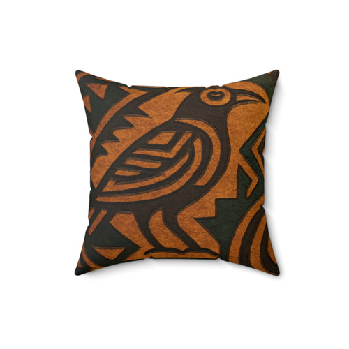 Echoes of Ancestors - Spun Polyester Square Pillow