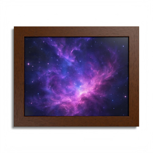 Cosmic Frontier - Framed Poster, Multi-Color