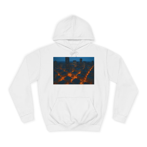 City Grid Harmony - Unisex College Hoodie