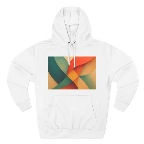 Geometric Serenade - Three-Panel Fleece Hoodie Geometric Serenade - Three-Panel Fleece Hoodie