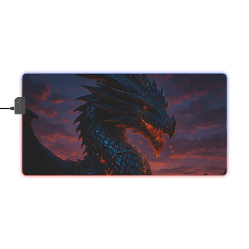 Celestial Flame Keeper - LED Gaming Mouse Pad