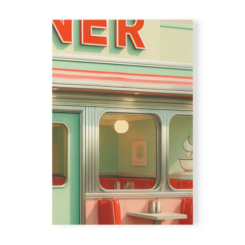 Retro Diner - Softcover Notebook, A5