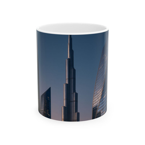 Steel and Glass Symphony - Ceramic Mug, (11oz, 15oz)
