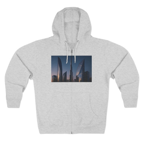 Steel and Glass Symphony - Unisex Zip Hoodie