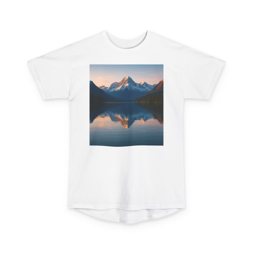 Mountain Serenity - Unisex Long Body Urban Tee Mountain Serenity - Unisex Long Body Urban Tee