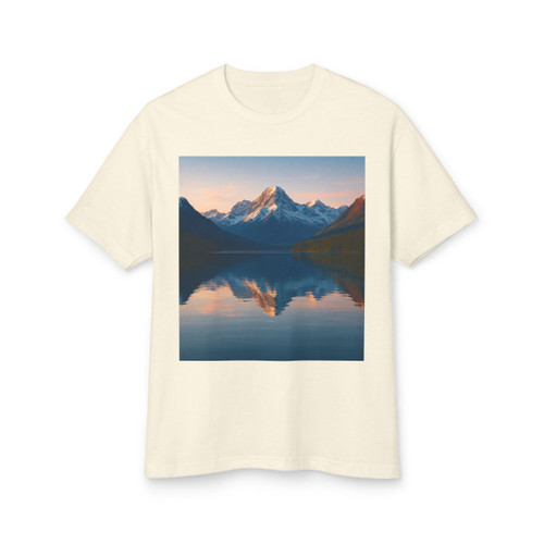 Mountain Serenity - Unisex Garment-Dyed Heavyweight Cotton Tee