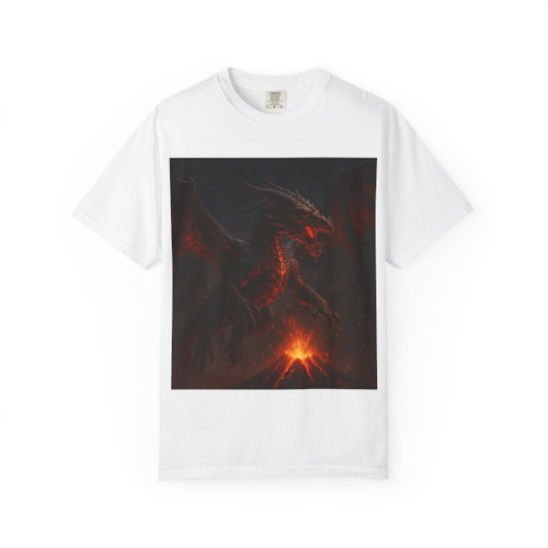 Celestial Ember Sentinel - Unisex Garment-Dyed T-shirt