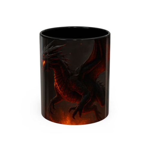 Celestial Ember Sentinel - Accent Coffee Mug (11, 15oz)