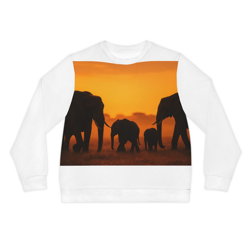Gentle Giants in Twilight - Lightweight Sweatshirt (AOP)