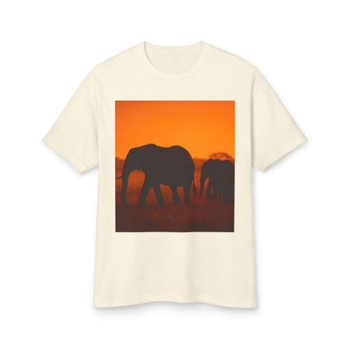 Gentle Giants in Twilight - Unisex Garment-Dyed Heavyweight Cotton Tee