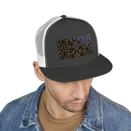 Celestial Geometry - 5 Panel Trucker Cap (Embroidery)