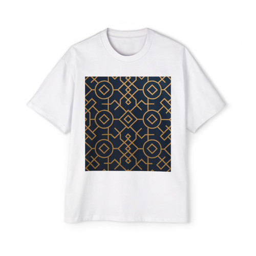 Celestial Geometry - Men's Heavy Oversized Tee