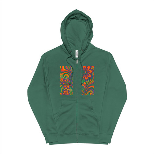 Psychedelic Dreams - Unisex Fleece Zip Up Hoodie