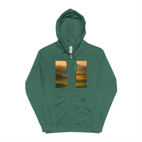 Golden Valley - Unisex Fleece Zip Up Hoodie Golden Valley - Unisex Fleece Zip Up Hoodie