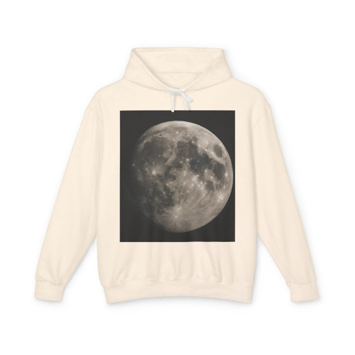Celestial Chiaroscuro - Unisex Lightweight Hooded Sweatshirt