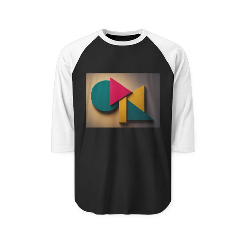 Prismatic Equilibrium - Unisex Three-Quarter Sleeve Raglan Shirt