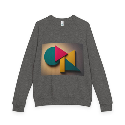 Prismatic Equilibrium - Unisex French Terry Raglan Crewneck