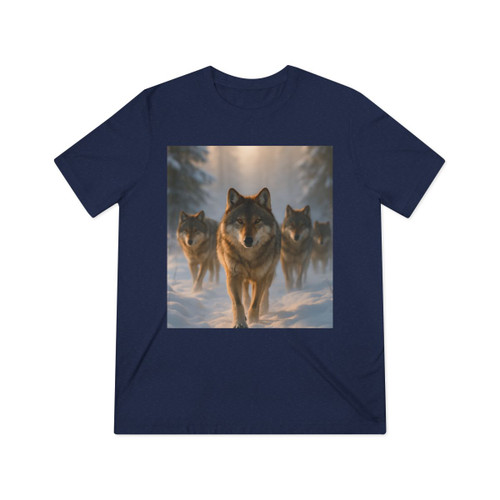 Serene Wolf Pack - Unisex Triblend Tee Serene Wolf Pack - Unisex Triblend Tee