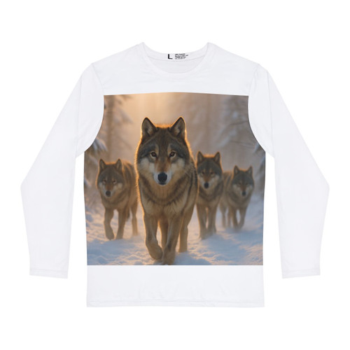 Serene Wolf Pack - Men's Long Sleeve Shirt (AOP) Serene Wolf Pack - Men's Long Sleeve Shirt (AOP)