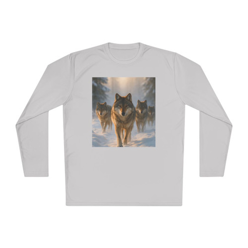 Serene Wolf Pack - Unisex Lightweight Long Sleeve Tee Serene Wolf Pack - Unisex Lightweight Long Sleeve Tee
