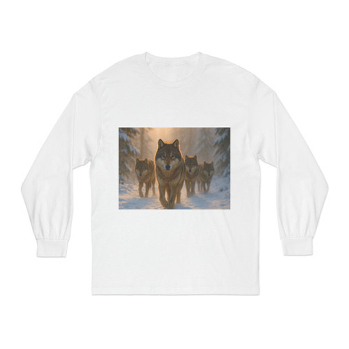 Serene Wolf Pack - Unisex Classic Long Sleeve T-Shirt Serene Wolf Pack - Unisex Classic Long Sleeve T-Shirt