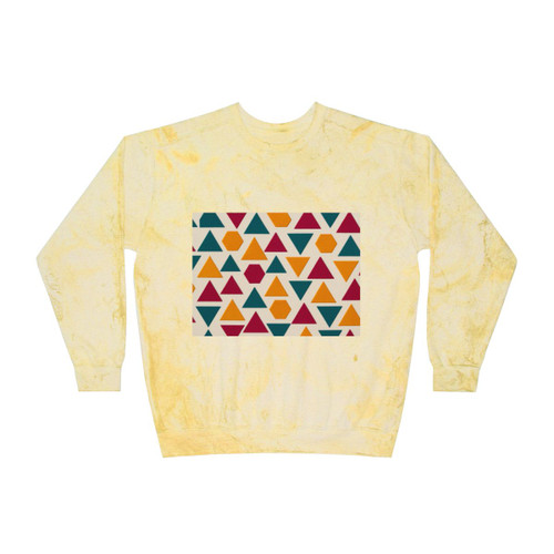 Prismatic Convergence - Unisex Color Blast Crewneck Sweatshirt Prismatic Convergence - Unisex Color Blast Crewneck Sweatshirt