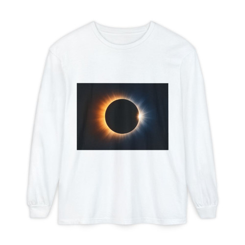 Eternal Eclipse - Unisex Garment-dyed Long Sleeve T-Shirt Eternal Eclipse - Unisex Garment-dyed Long Sleeve T-Shirt