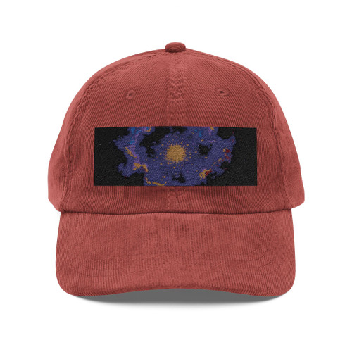Celestial Tapestry - Vintage Corduroy Cap (Embroidery)