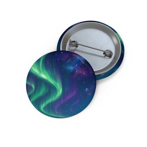 Celestial Aurora - Custom Pin Buttons