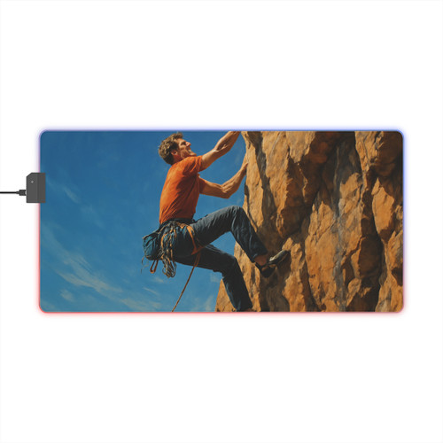 Mountain Climb Ascent - LED Gaming Mouse Pad