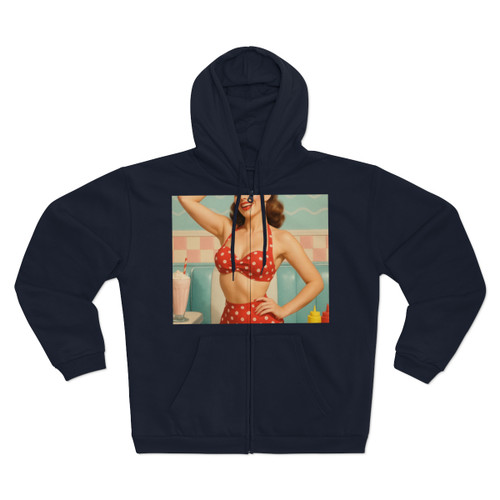 Pin-Up Paradise - Unisex Hooded Zip Sweatshirt Pin-Up Paradise - Unisex Hooded Zip Sweatshirt
