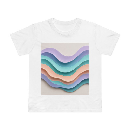 Liquid Wave Flow - Women’s Maple Tee  Liquid Wave Flow - Women’s Maple Tee