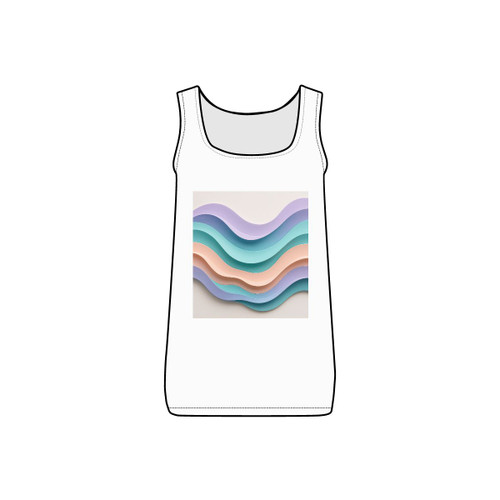 Liquid Wave Flow - Women's Micro Ribbed Tank Liquid Wave Flow - Women's Micro Ribbed Tank