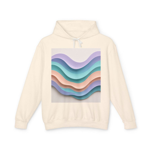 Liquid Wave Flow - Unisex Lightweight Hooded Sweatshirt Liquid Wave Flow - Unisex Lightweight Hooded Sweatshirt
