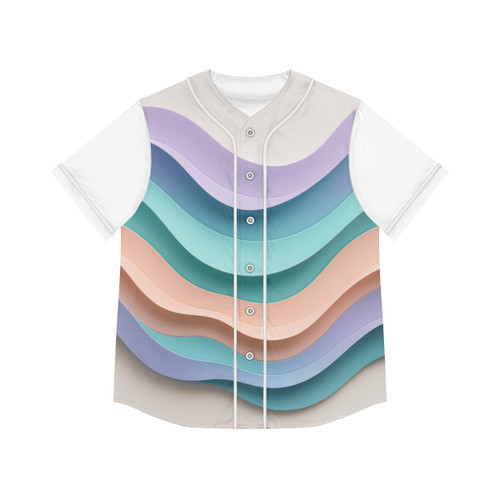 Liquid Wave Flow - Women's Baseball Jersey (AOP)