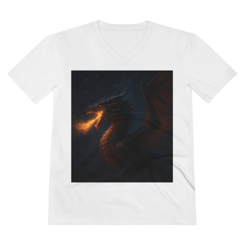 Celestial Ember - Men's Lightweight V-Neck Tee Celestial Ember - Men's Lightweight V-Neck Tee