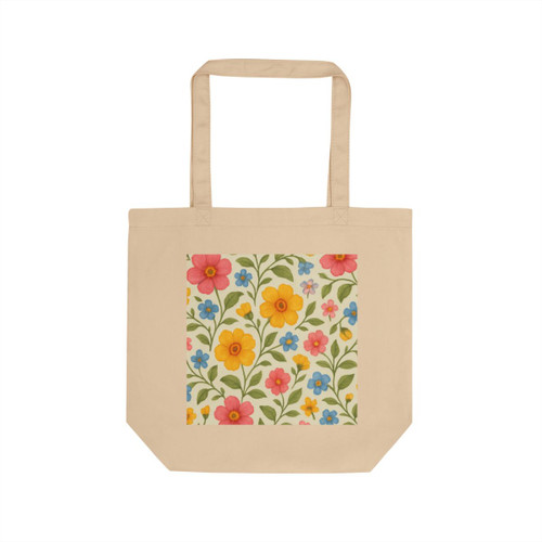 Whimsical Floral Waltz - Eco Tote Bag