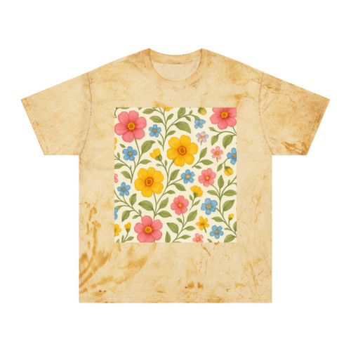 Whimsical Floral Waltz - Unisex Color Blast T-Shirt