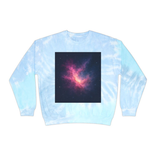 Ethereal Nebula Dance - Unisex Tie-Dye Sweatshirt