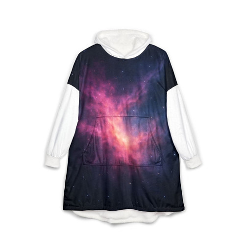 Ethereal Nebula Dance - Unisex Hooded Blanket